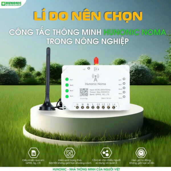 Công tắc Noma 4 Kênh - Sử dụng sim 4G - Ảnh 2