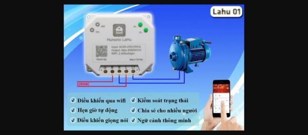 Công tắc Hunonic Lahu 1 kênh công suất lớn 4000W. - Ảnh 4