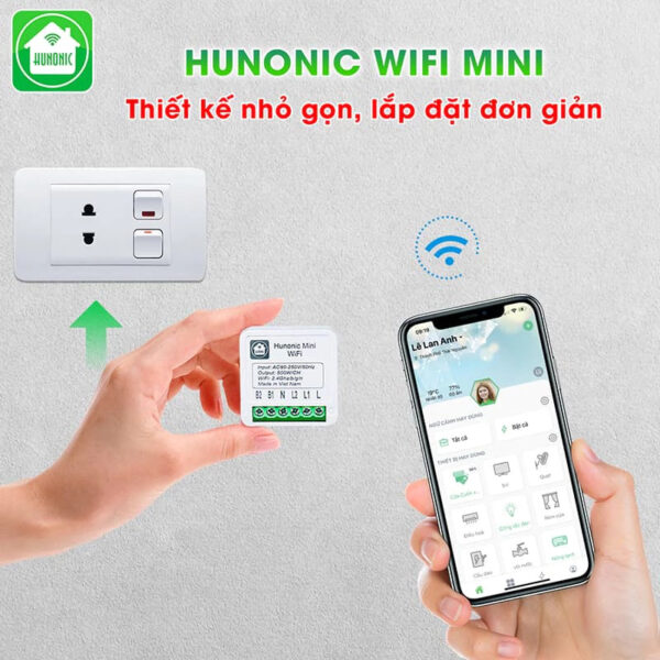 Công Tắc Wifi Mini Hunonic - Ảnh 5