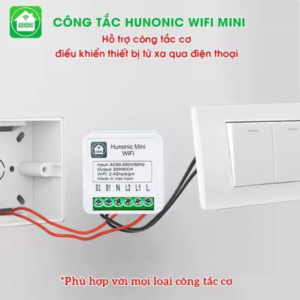 Công Tắc Wifi Mini Hunonic - Ảnh 4